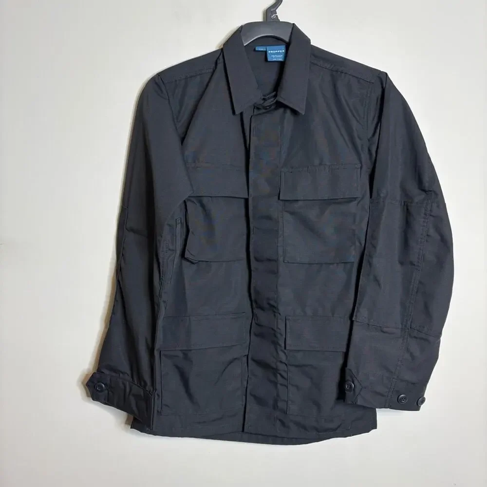 NWOT Propper Men’s BDU 4 Pocket Tactical Coat Jacket Black Size XS